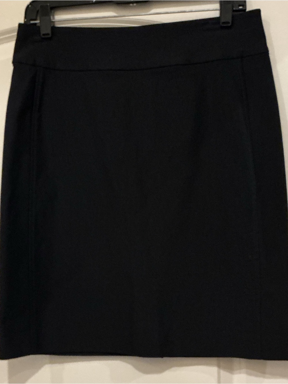 NIC + ZOE Black Pull-On Mini Skirt Elastic Waist Office Career Size 8